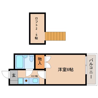 間取図 東海道本線/東静岡駅 徒歩27分 1階 築33年