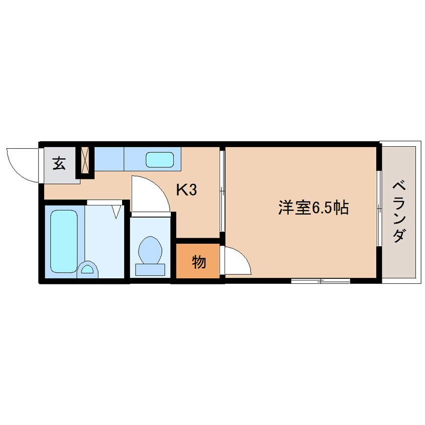 間取図 静岡鉄道静岡清水線/県立美術館前駅 徒歩14分 1階 築36年