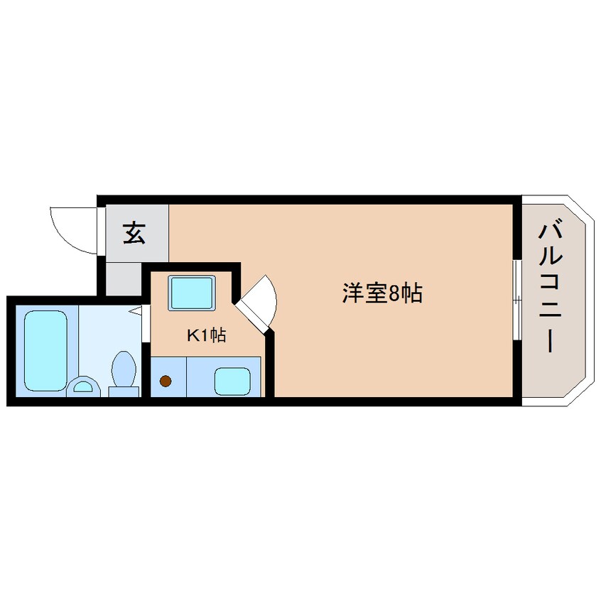 間取図 東海道本線/東静岡駅 徒歩17分 1階 築35年