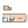 静岡鉄道静岡清水線/御門台駅 徒歩3分 2階 築34年 1Rの間取り