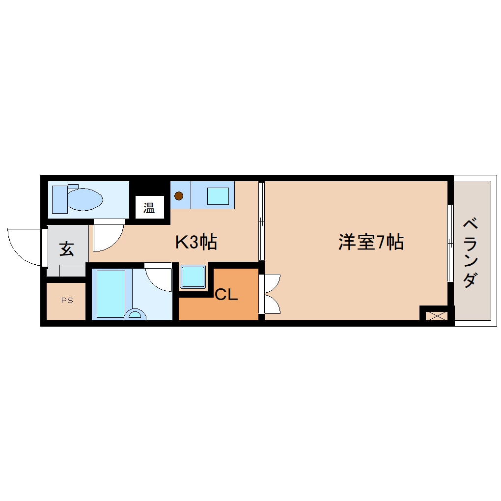 間取り図 静岡鉄道静岡清水線/県立美術館前駅 徒歩3分 2階 築19年