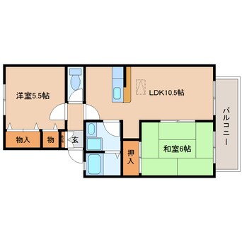 間取図 東海道本線/草薙駅 バス20分瀬名新田下車:停歩3分 2階 築26年