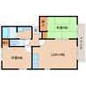 東海道本線/草薙駅 バス:17分:停歩7分 2階 築25年 2LDKの間取り
