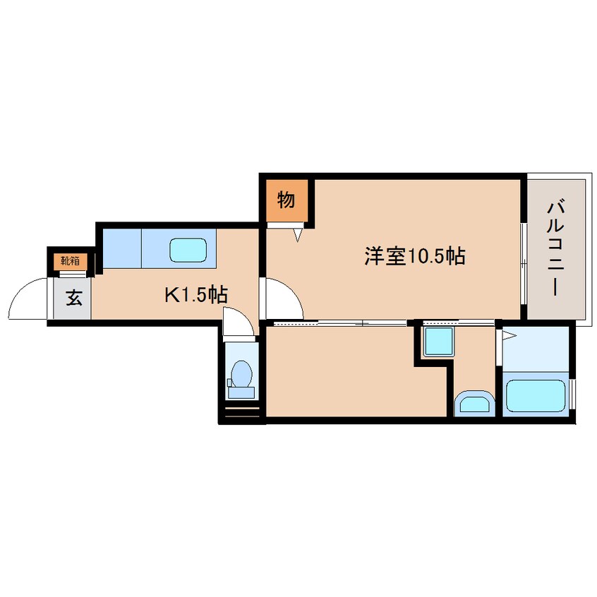 間取図 東海道本線/草薙駅 バス12分瀬名リンク西奈前下車:停歩5分 1階 築14年