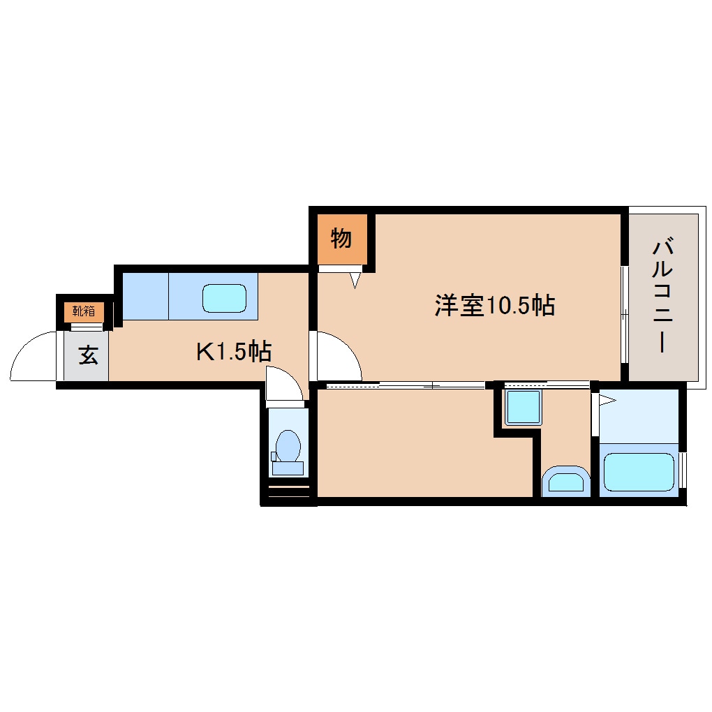 間取り図 東海道本線/草薙駅 バス12分瀬名リンク西奈前下車:停歩5分 1階 築15年