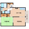 静岡鉄道静岡清水線/御門台駅 徒歩3分 1階 築24年 2DKの間取り