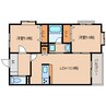 東海道本線/静岡駅 バス:23分:停歩5分 2階 築14年 2LDKの間取り