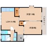 静岡鉄道静岡清水線/古庄駅 徒歩23分 1階 築36年 2LDKの間取り