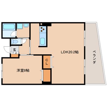 間取図 東海道本線/東静岡駅 徒歩14分 4階 築18年