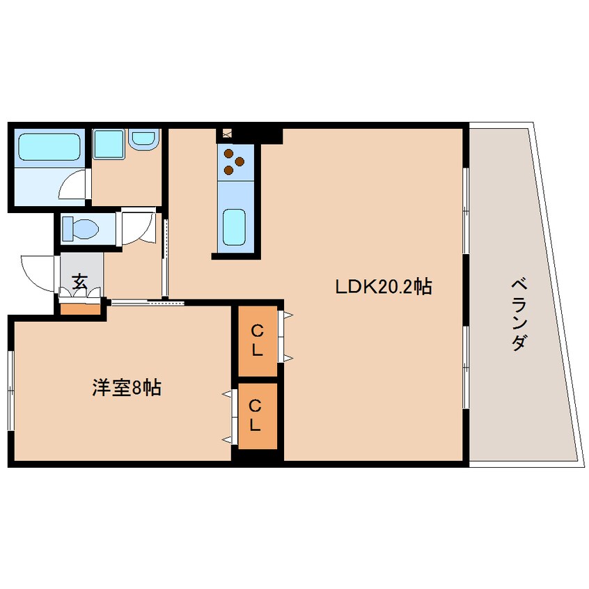 間取図 東海道本線/東静岡駅 徒歩14分 5階 築18年