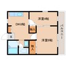 静岡鉄道静岡清水線/県総合運動場駅 徒歩15分 2階 築29年 2DKの間取り