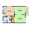 静岡鉄道静岡清水線/御門台駅 徒歩10分 2階 築39年 2DKの間取り