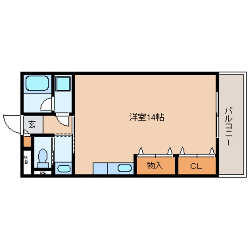 間取図 静岡鉄道静岡清水線/草薙駅 徒歩13分 1階 築23年