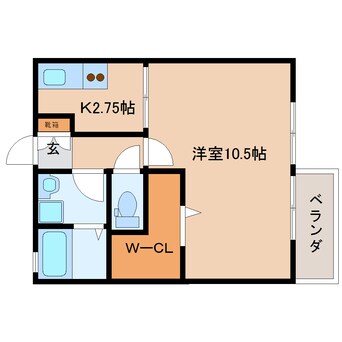 間取図 東海道本線/静岡駅 バス29分郷堂下車:停歩2分 1階 築12年