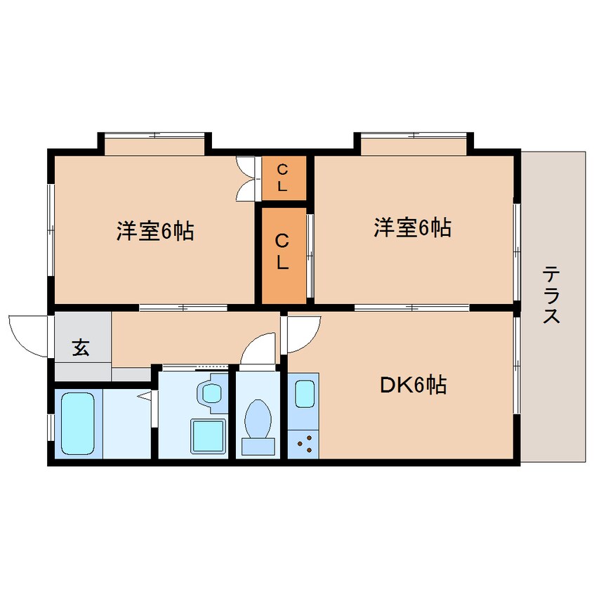 間取図 静岡鉄道静岡清水線/古庄駅 徒歩23分 1階 築27年