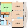 東海道本線/草薙駅 バス:18分:停歩1分 3階 築33年 3DKの間取り