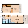 静岡鉄道静岡清水線/狐ケ崎駅 徒歩7分 1-2階 築30年 2LDKの間取り