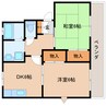 東海道本線/東静岡駅 徒歩15分 2階 築35年 2DKの間取り