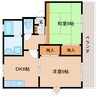 東海道本線/東静岡駅 徒歩15分 2階 築35年 2DKの間取り