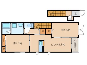 間取図 静岡鉄道静岡清水線/古庄駅 徒歩26分 2階 築12年