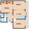 東海道本線/静岡駅 バス:23分:停歩4分 2階 築40年 3DKの間取り