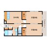 東海道本線/草薙駅 徒歩8分 2階 築40年 2DKの間取り