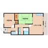 東海道本線/草薙駅 徒歩15分 2階 築28年 2LDKの間取り