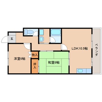 間取図 東海道本線/草薙駅 徒歩15分 3階 築27年