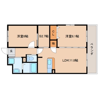 間取図 東海道本線/静岡駅 バス20分南瀬名町下車:停歩13分 1階 築13年