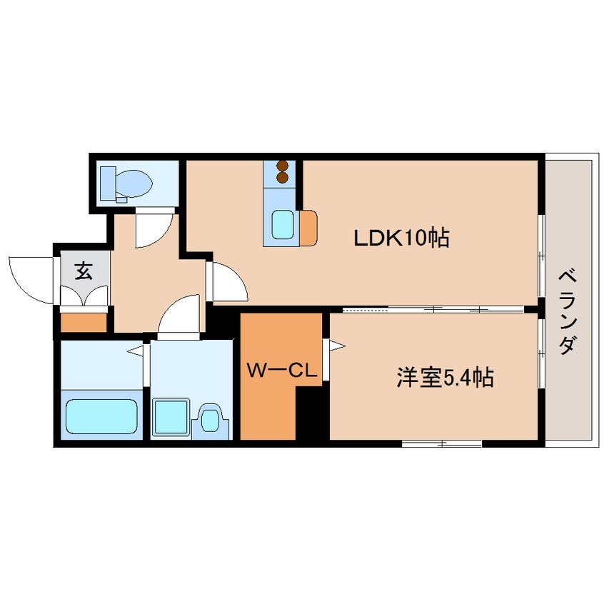 間取図 東海道本線/草薙駅 徒歩15分 2階 築11年