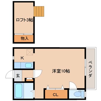 間取図 東海道本線/草薙駅 バス10分瀬名川南下車:停歩1分 2階 築28年