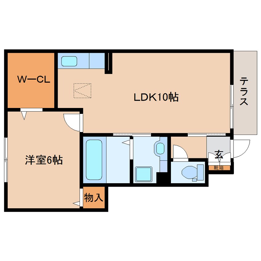 間取図 東海道本線/草薙駅 徒歩18分 1階 築11年