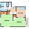 静岡鉄道静岡清水線/狐ケ崎駅 徒歩14分 2階 築30年 2DKの間取り