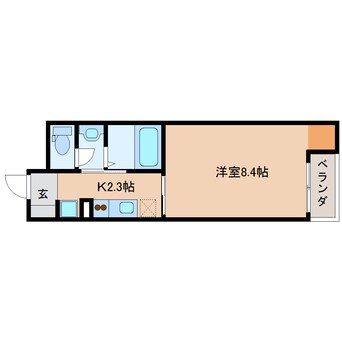間取図 東海道本線/草薙駅 徒歩22分 3階 築11年