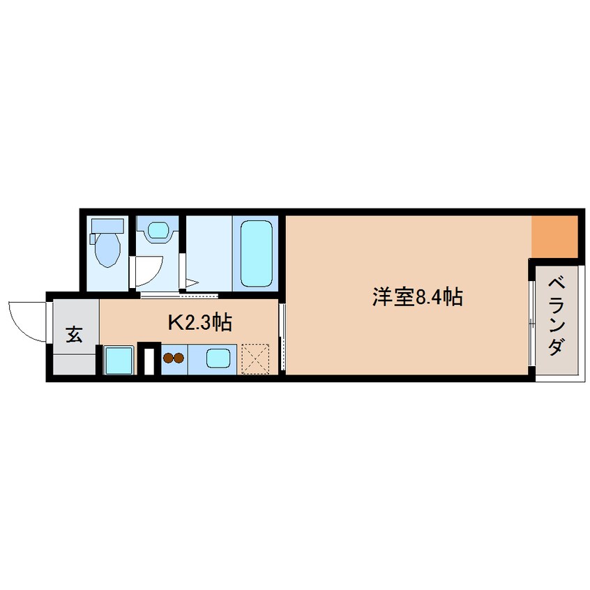 間取図 東海道本線/草薙駅 徒歩22分 3階 築11年