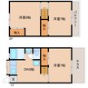 東海道本線/草薙駅 バス:12分:停歩5分 1-2階 築41年 3DKの間取り