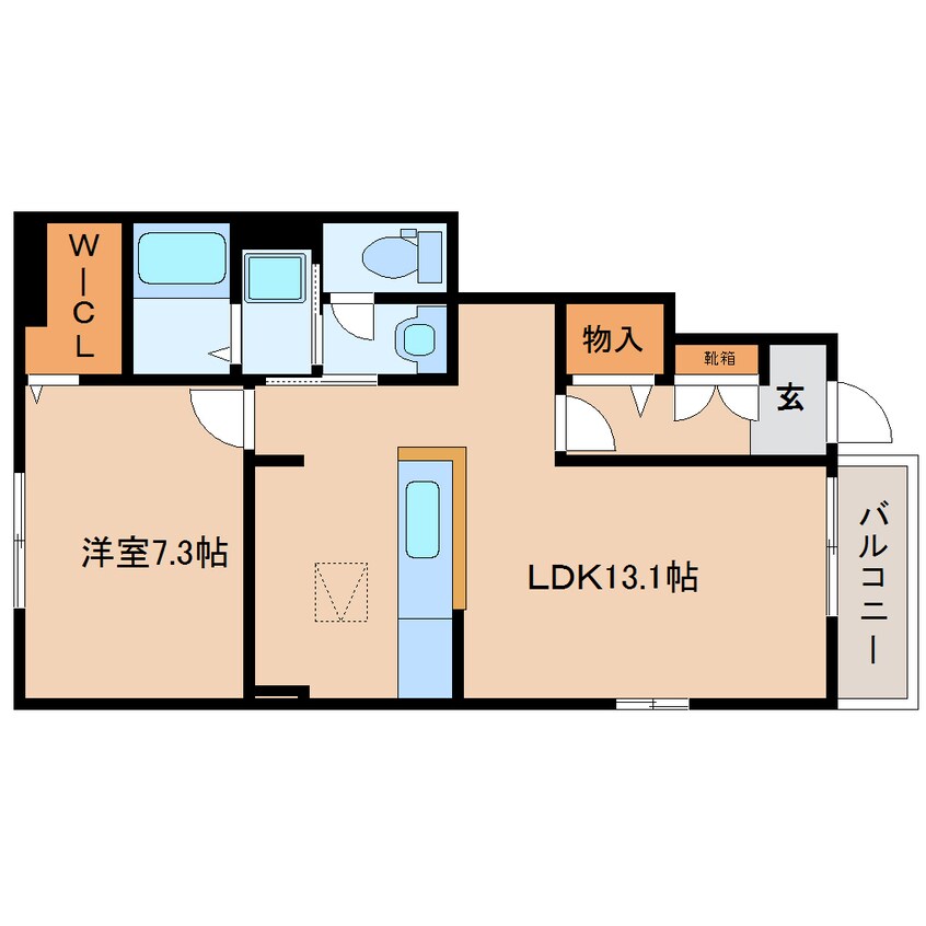 間取図 静岡鉄道静岡清水線/古庄駅 徒歩22分 1階 築9年