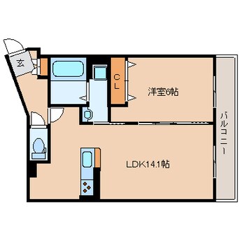間取図 静岡鉄道静岡清水線/御門台駅 徒歩4分 3階 築10年