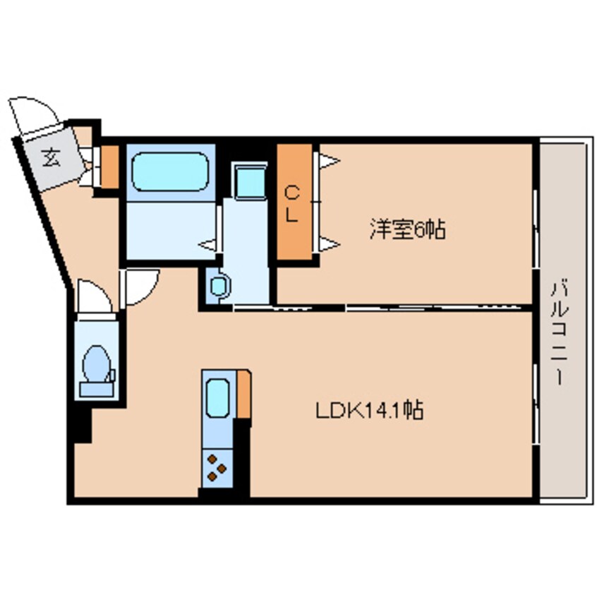 間取図 静岡鉄道静岡清水線/御門台駅 徒歩4分 3階 築10年