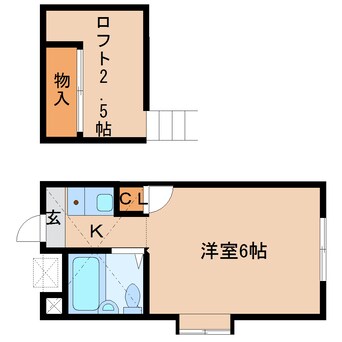 間取図 静岡鉄道静岡清水線/草薙駅 徒歩13分 1階 築35年