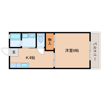 間取図 東海道本線/静岡駅 バス28分東部団地停下車:停歩3分 3階 築34年