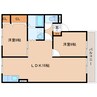 東海道本線/静岡駅 バス:25分:停歩4分 2階 築32年 2LDKの間取り