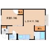 東海道本線/草薙駅 徒歩14分 2階 築52年 1LDKの間取り