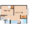 東海道本線/草薙駅 徒歩14分 2階 築52年 1LDKの間取り