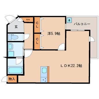 間取図 静岡鉄道静岡清水線/県総合運動場駅 徒歩8分 3階 築17年