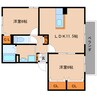 静岡鉄道静岡清水線/県立美術館前駅 徒歩14分 2階 築24年 2LDKの間取り