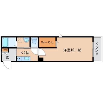 間取図 静岡鉄道静岡清水線/草薙駅 徒歩7分 1階 築8年