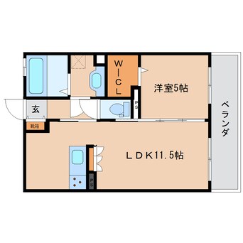 間取図 東海道本線/草薙駅 徒歩3分 2階 築7年