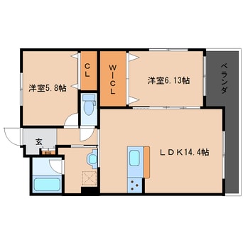 間取図 東海道本線/草薙駅 バス12分瀬名リンク西奈前下車:停歩9分 1階 築8年