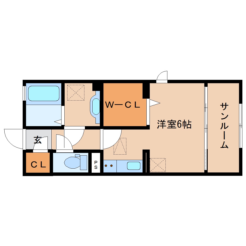 間取り図 東海道本線/草薙駅 徒歩20分 1階 築9年